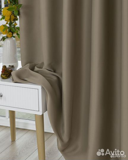 Комплект штор блэкаут Марсель Корица