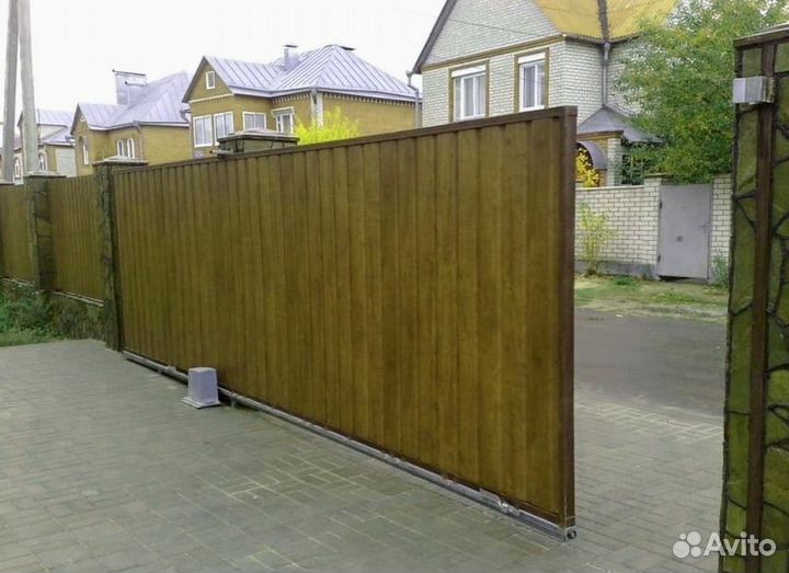 Откатные ворота в наличии новые