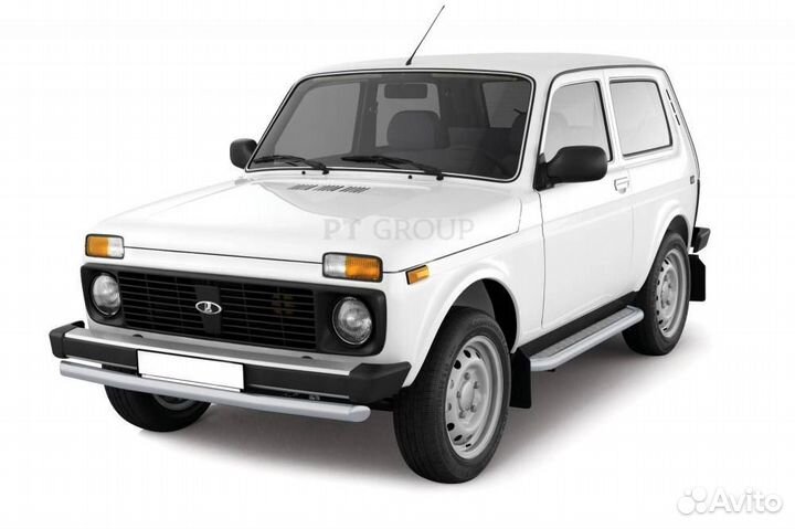 Защита переднего бампера одинарная 63мм (ппк) LADA