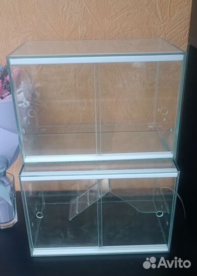 Клетка террариум с дверками (Новый)