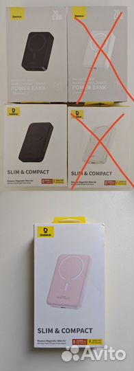 Baseus magsafe powerbank магнитный