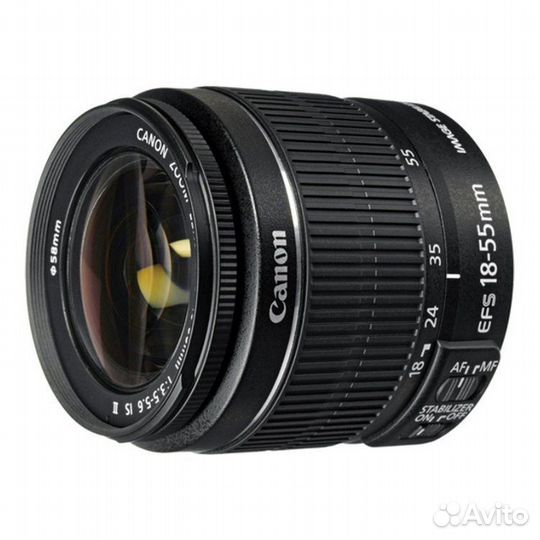 Объектив Canon EF-S 18-55mm f/3.5-5.6 III, черный