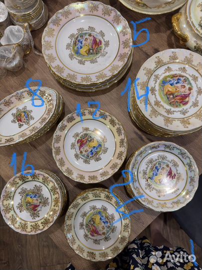 Набор столовой посуды bohemia, Мадонна. Чехия