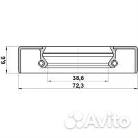 Сальник привода (40X72X6.6) nissan navara D40M 200