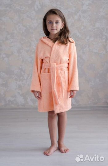 Детский махровый халат,на рост 100-110 см
