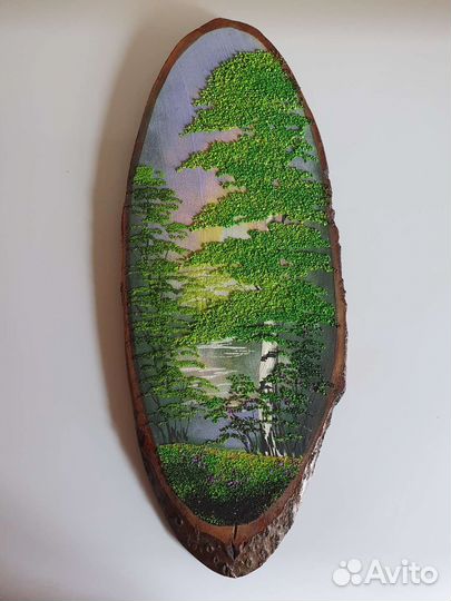 Панно из дерева картина