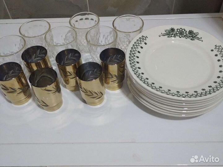 Тарелка. рюмки