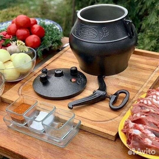 Афганский казан черный 8литров новый оригинал