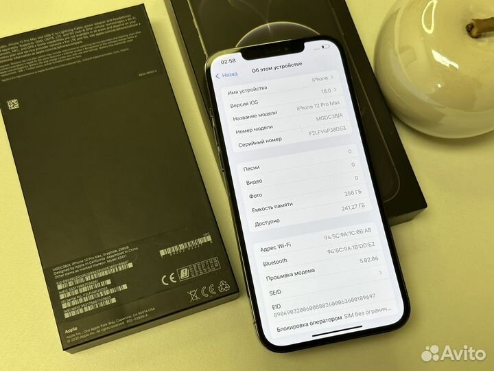 iPhone 12 Pro Max, 256 ГБ