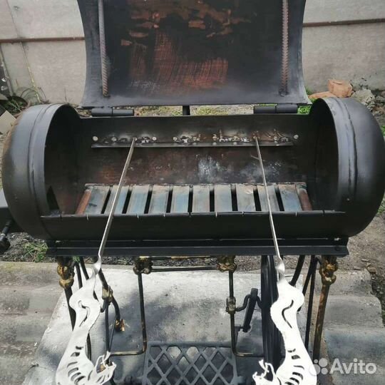 Печь для казана и сковороды+мангал и подставка