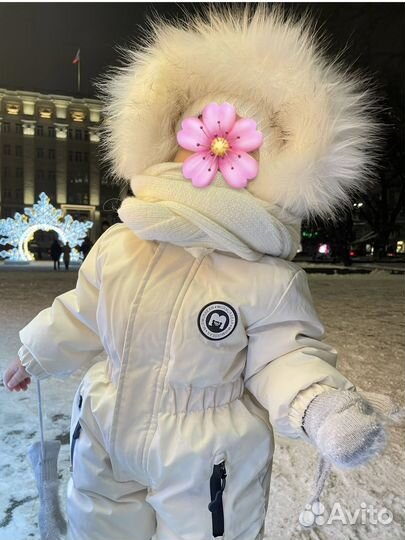 Комбинезон зимний на девочку 80
