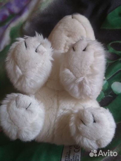 Игрушка мягкая белый медвежонок Leonune Toys