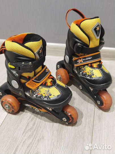 Роликовые коньки детские раздвижные