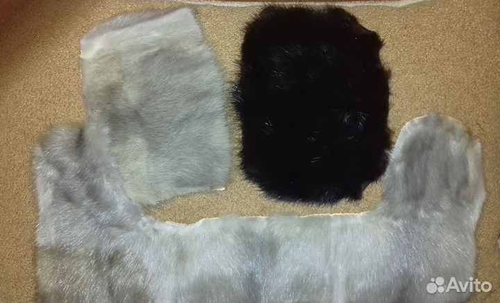 Кусочки натурального меха (норка)