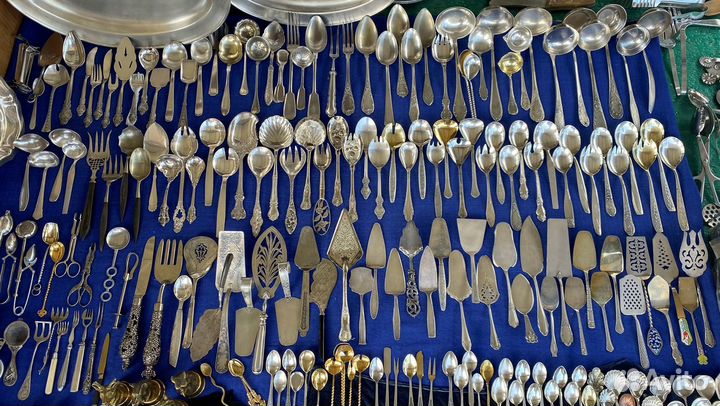 Столовые приборы мельхиор посеребрение разные