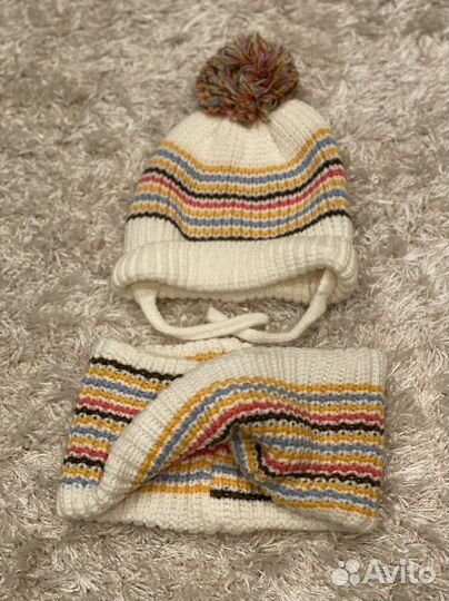Набор Zara (шапка и снуд) детский на 1-3 года