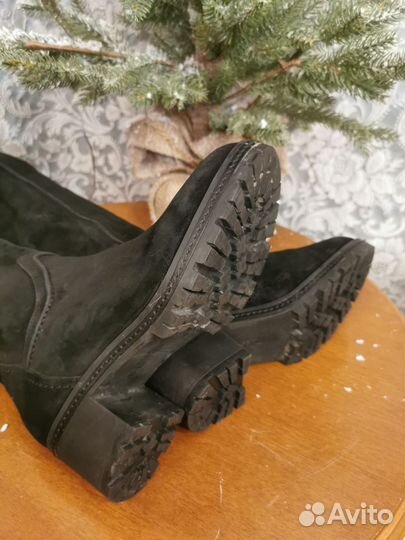 Сапоги замшевые. Ботфорты