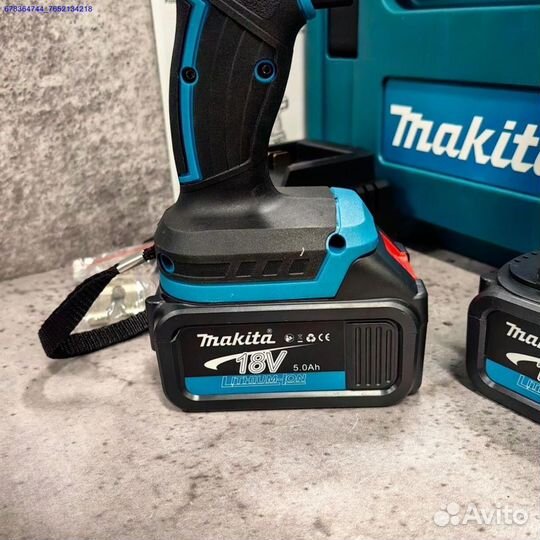 Шуруповерт Makita 18V ударный Щёточный + 2 аккум