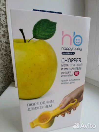 Новый измельчитель овощей и фруктов Happy Baby 6М+