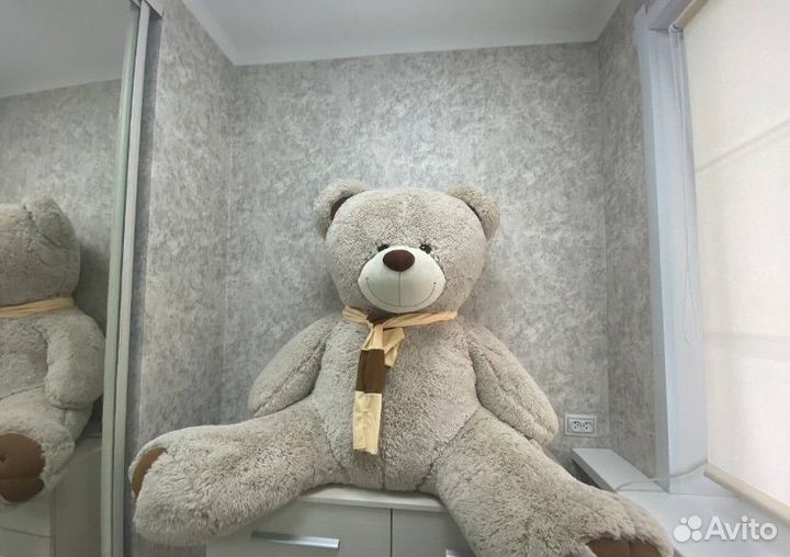 Большой плюшевый медведь 2 метра