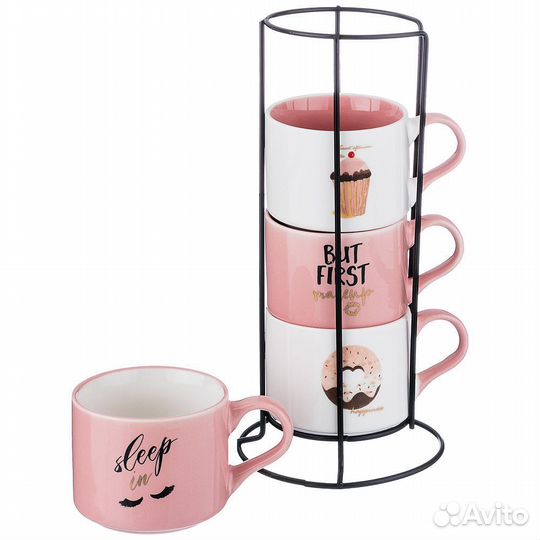Набор кружек на подставке