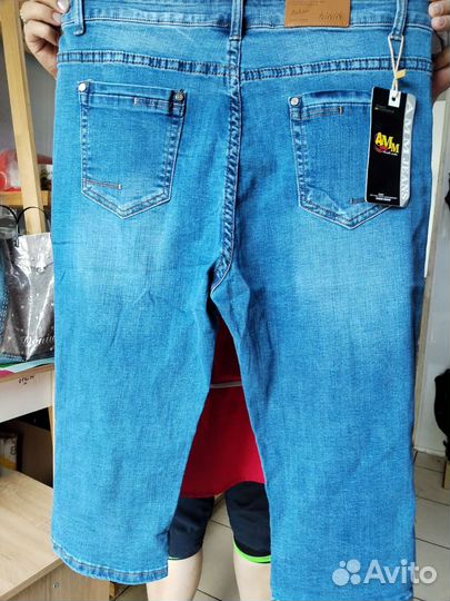 Бриджи джинсовые