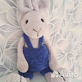 Knitted. Кролик вязаный, 20см игрушка мягкая.СИМВОЛ ГОДА 2023!