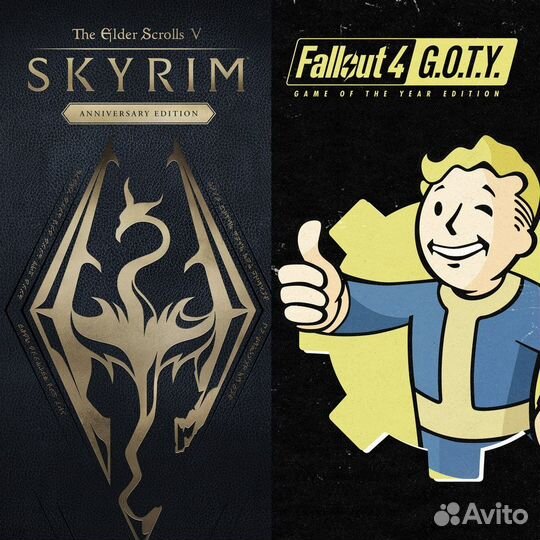 Skyrim Anniversary Edition + Fallout 4 G.O.T.Y Bun