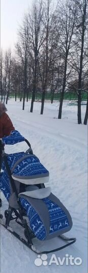 Детские санки коляска