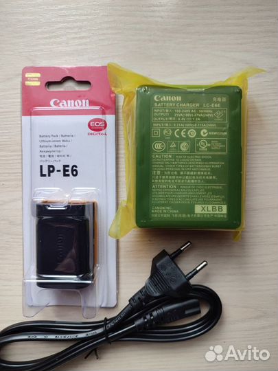 Canon lp-E6 + Canon LC-E6 Новый комплект