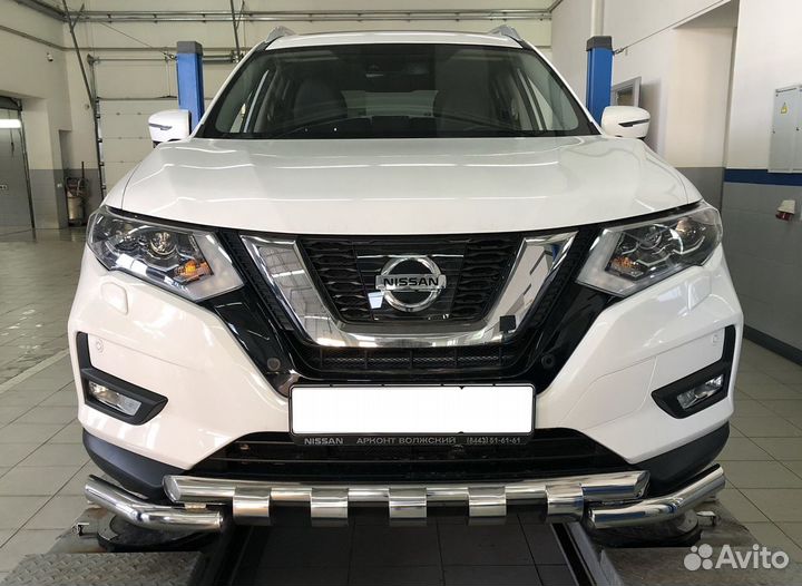 Защита переднего бампера Nissan X-trail 2018