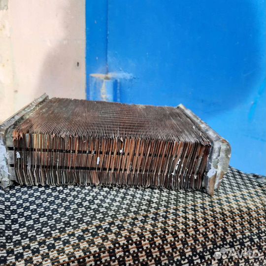 Трехрядный медный радиатор печки на классику