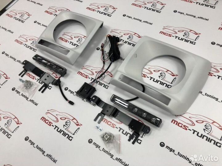 Очки черные диоды Mercedes G-class w463 под окрас