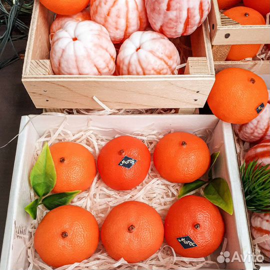 Мандарины из мыла