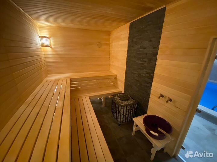 Русская баня на дровах с бассейном