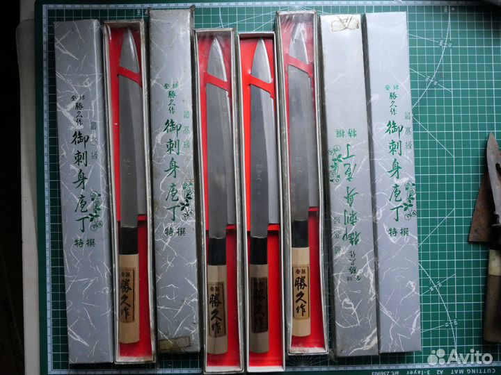 Кухонный нож Янагиба japan Старинный не бу