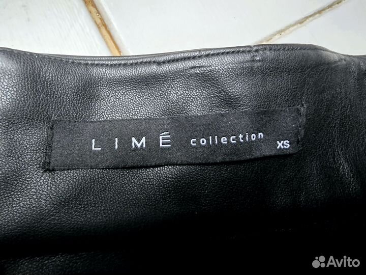 Длинная юбка из экокожи Lime xs