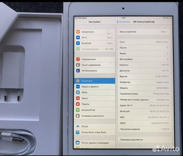 Планшет apple iPad mini 1