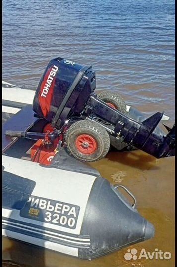 Лодка Пвх Ривьера 3200 с тентом и колесами