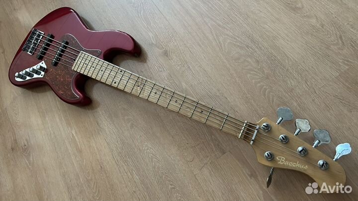 Бас гитара Bacchus BJB-5M Jazz Bass Red