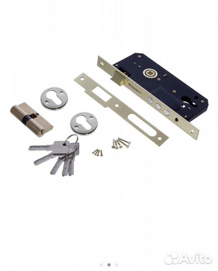Новый дверной замок врезной латунь