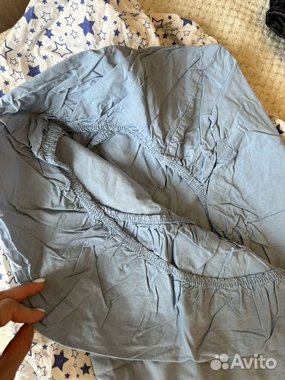 Простынь на резинке 120 60