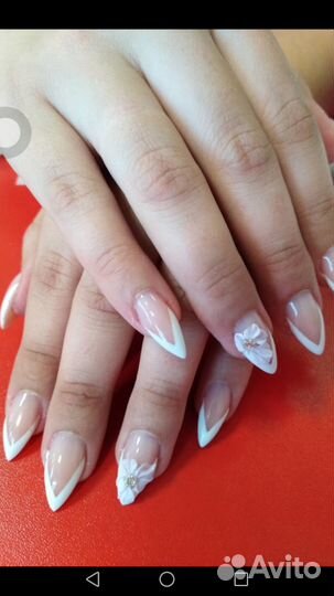 Наращивание ногтей, Педикюр