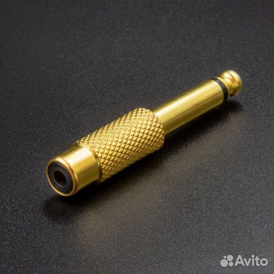 Переходник Jack 6,3 мм штекер на RCA гнездо