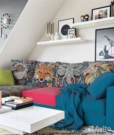 Ткань для подушек Мандала