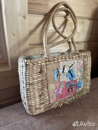 Соломенная сумка