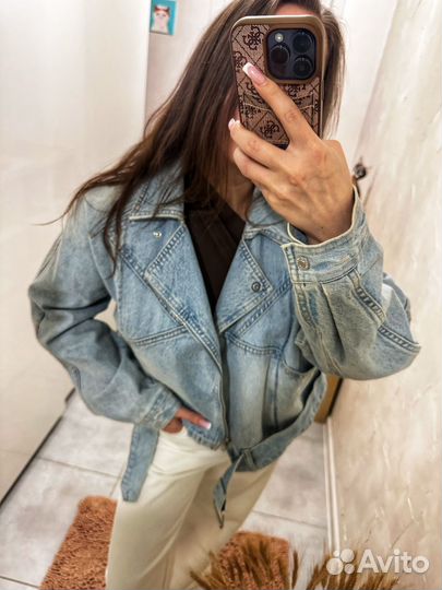 Джинсовая куртка женская m