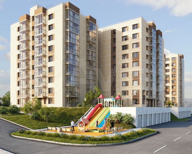 1-к. квартира, 46,6 м², 9/9 эт.