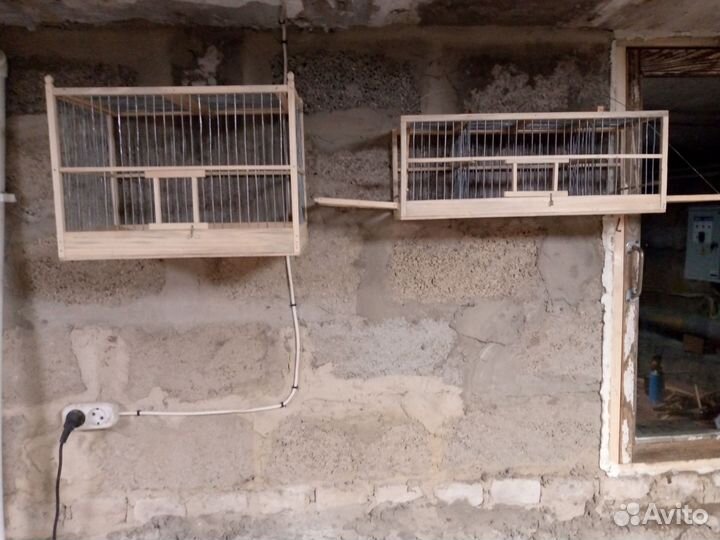 Клетка для птиц из дерева