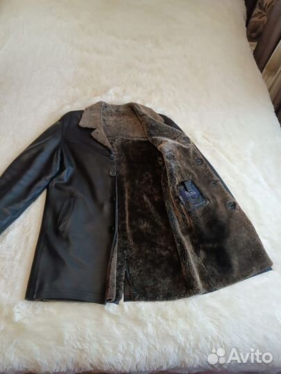 Мужской кожаный френч